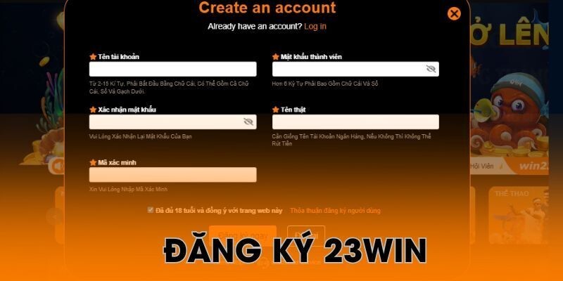 Đăng ký 23WIN - Hướng dẫn thao tác nhanh gọn nhận ưu đãi khủng
